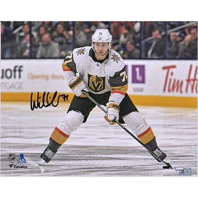 William Karlsson Vegas Golden Knights Autographed 8" x 10" White Jersey Skating Photograph