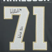 Maillot authentique Adidas noir autographié par William Karlsson Vegas Golden Knights avec inscription "Wild Bill"