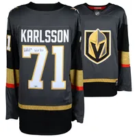 Lids William Karlsson Vegas Golden Knights Fanatics Authentic Autographed  Black Fanatics Breakaway Jersey with Go Knights Go! Inscription - Limited  Edition of 20