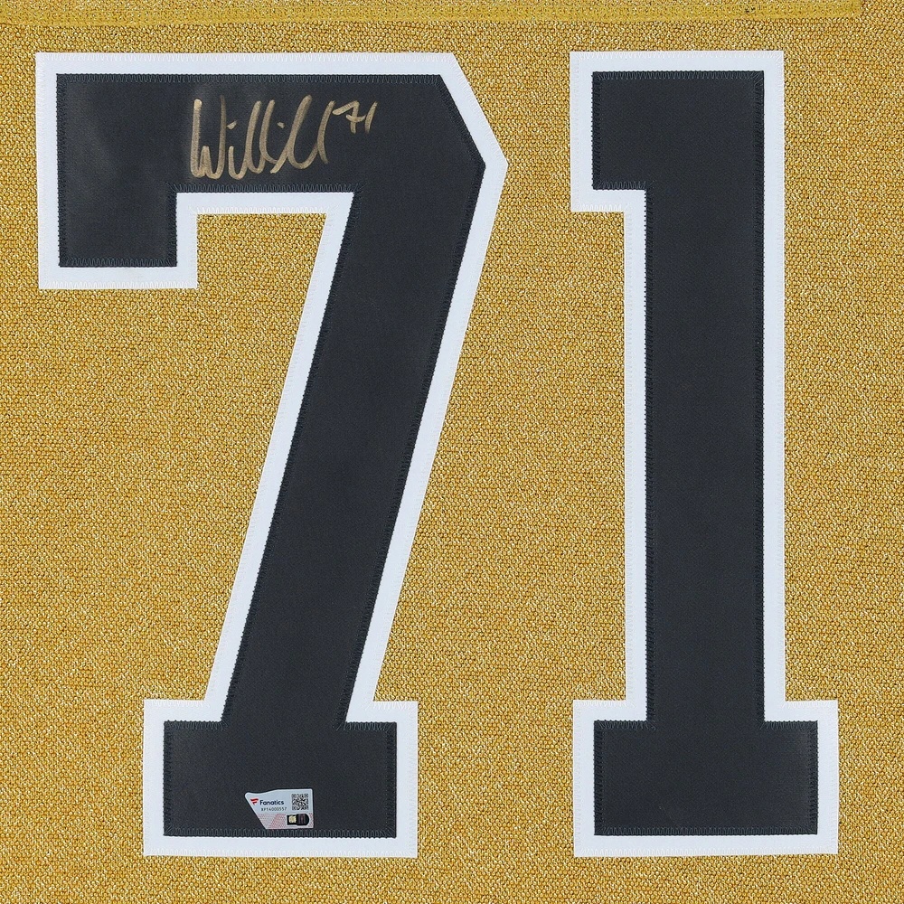 Maillot authentique Adidas doré autographié par William Karlsson des Vegas Golden Knights avec écusson de la finale de la Coupe Stanley 2023