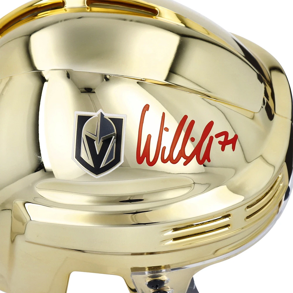 William Karlsson Vegas Golden Knights Autographed Gold Mini Helmet