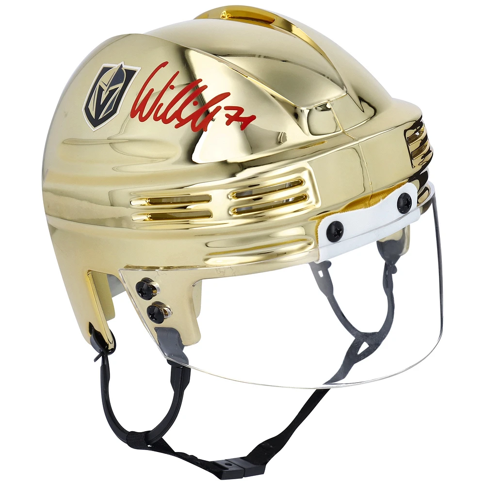 William Karlsson Vegas Golden Knights Autographed Gold Mini Helmet