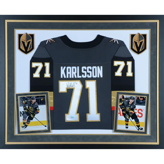 William Karlsson Signed Golden Knights Logo Hockey Puck Inscribed