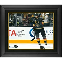 William Karlsson Vegas Golden Knights Framed Autographed 16" x 20" Goal Celebration Photograph with "1st VGK Hat Trick 12/31/17" Inscription
