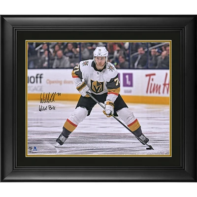 William Karlsson Vegas Golden Knights Framed Autographed 16" x 20" White Jersey Skating Photograph with "Wild Bill" Inscription