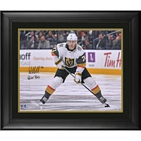 William Karlsson Vegas Golden Knights Framed Autographed 16" x 20" White Jersey Skating Photograph with "Wild Bill" Inscription