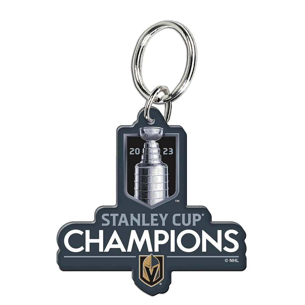 WinCraft Vegas Golden Knights 2023 Stanley Cup Champions Porte-clés en acrylique de qualité supérieure