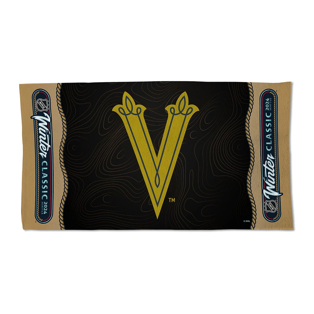 WinCraft Vegas Golden Knights 2024 NHL Winter Classic Vestiaire 22" x 42" Serviette recto-verso