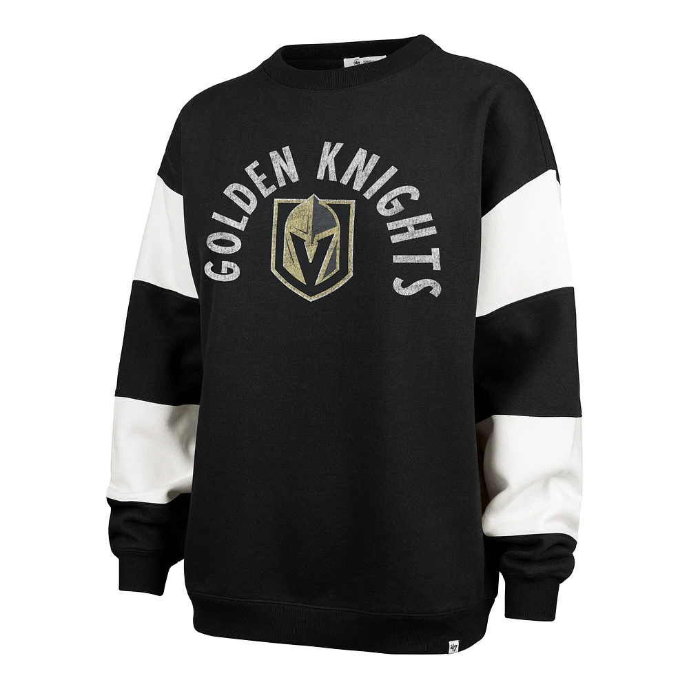 Sweat-shirt à capuche pour femme '47 Black Vegas Golden Knights Eephus Barred