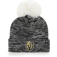 Women's '47 Gray Vegas Golden Knights Triple Cross Cuffed Knit Hat with Pom