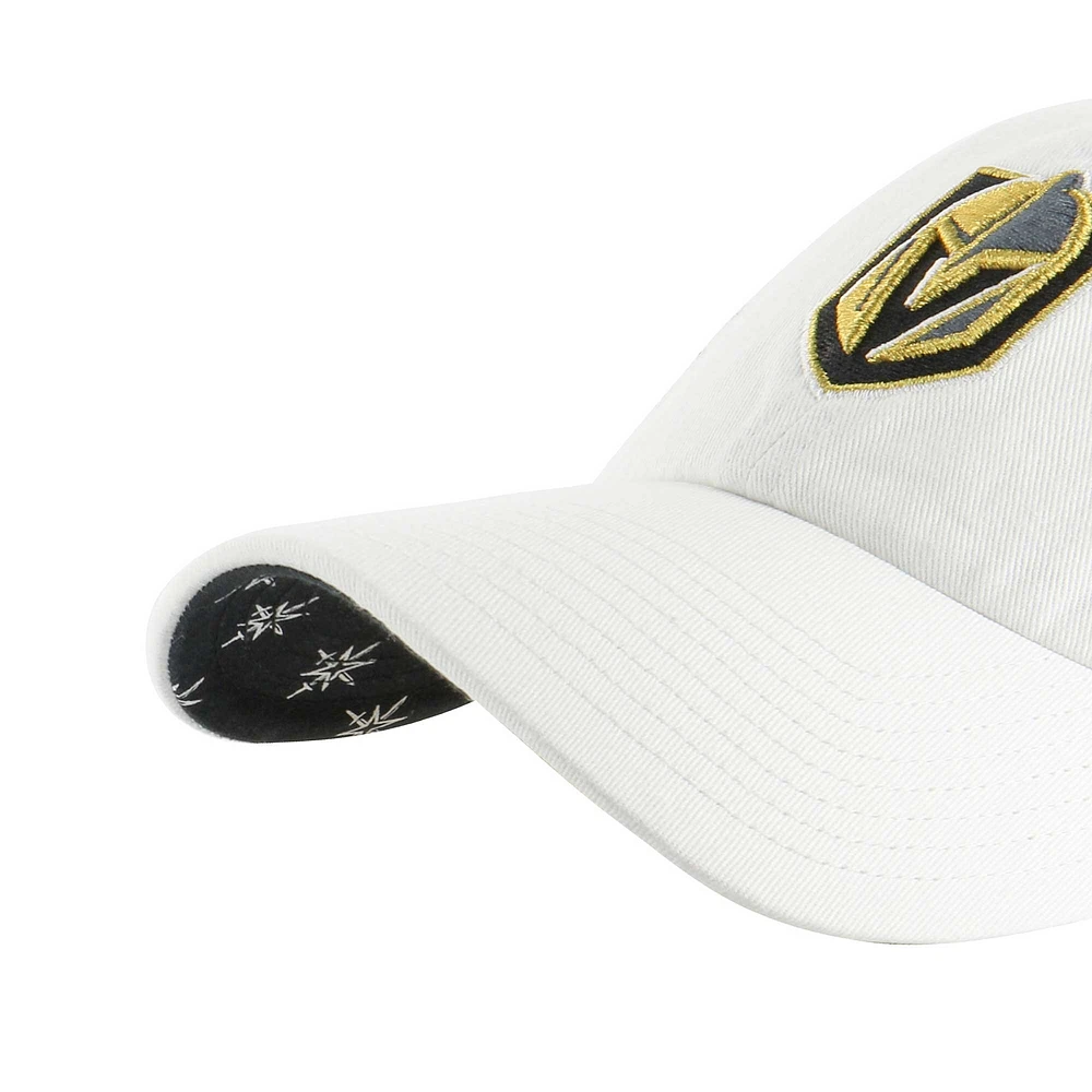 Chapeau réglable blanc Vegas Golden Knights Confetti Clean Up '47 pour femmes