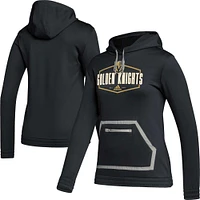 Women's adidas Black Vegas Golden Knights Team Pullover Hoodie