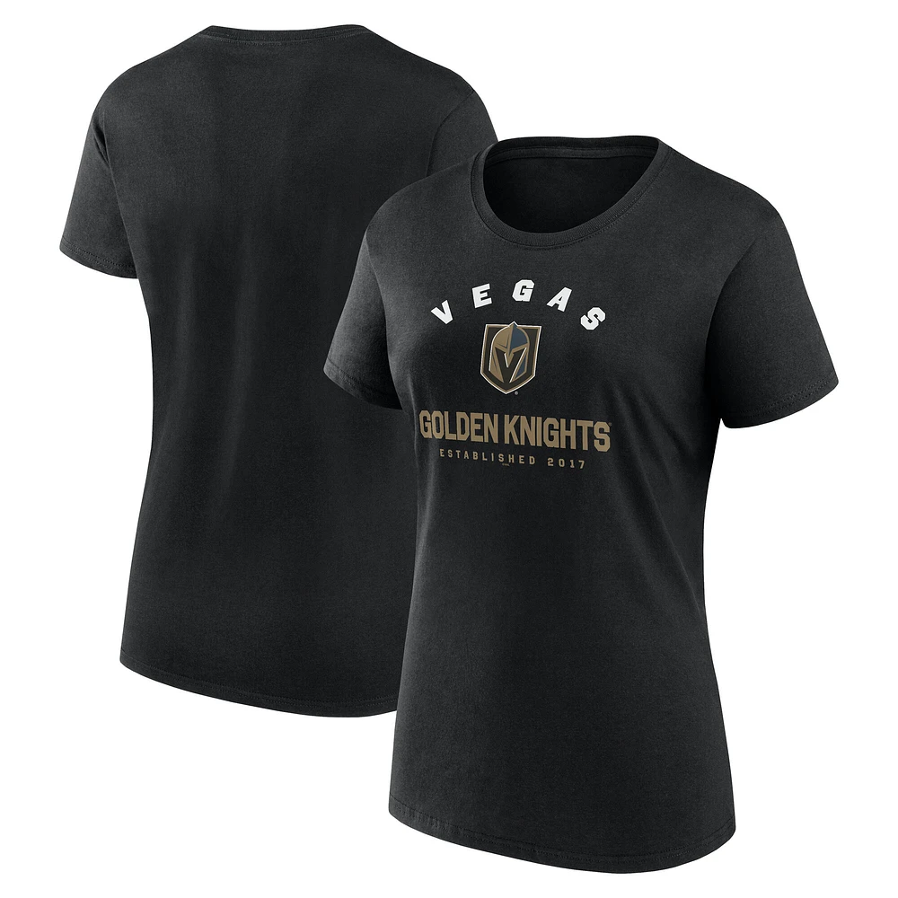 T-shirt à manches courtes en coton pour femme, modèle LVHock 127A NHL Fanatics SU25, logo athlétique, inégalé, TEELADRIB 03TD-127A-2GU-TPQ #14