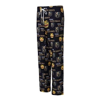 Pantalon en tricot à imprimé intégral Vegas Golden Knights Zest pour femme de Concepts Sport Black