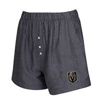 Ensemble de deux boxers gris Vegas Golden Knights pour femme Concepts Sport