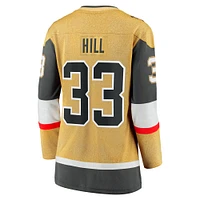 Maillot de joueur échappé à domicile Fanatics Adin Hill Gold Vegas Golden Knights pour femmes