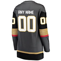 Women's Fanatics Black Vegas Golden Knights Breakaway - Custom Jersey