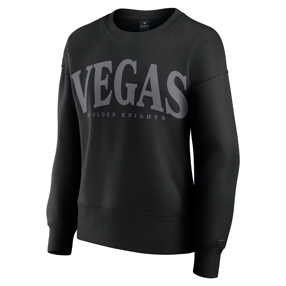 Women's Fanatics  Black Vegas Golden Knights Elements Flow Pullover Sweatshirt