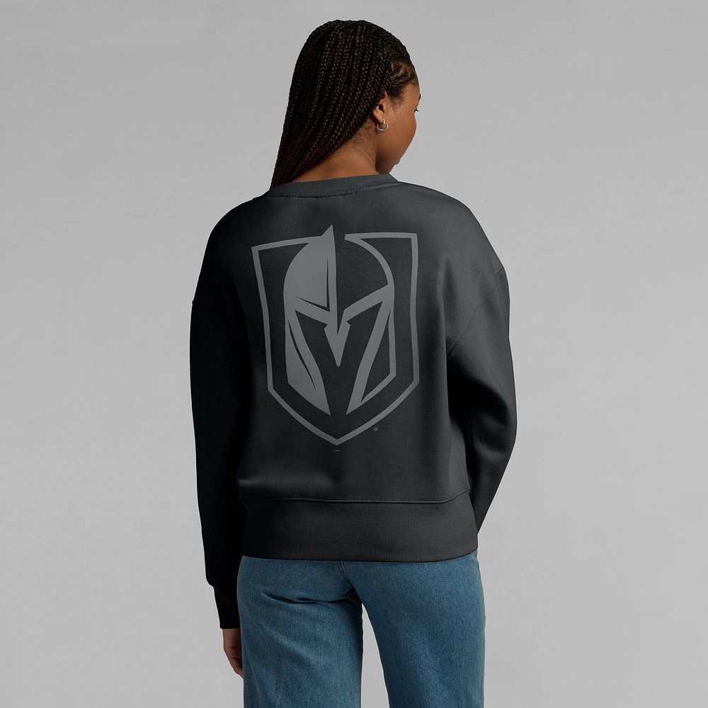 Women's Fanatics  Black Vegas Golden Knights Elements Flow Pullover Sweatshirt