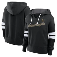 Sweat à capuche surdimensionné noir Vegas Golden Knights Fanatics pour femme