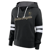 Women's Fanatics Black Vegas Golden Knights Seize Fleece Pullover Hoodie