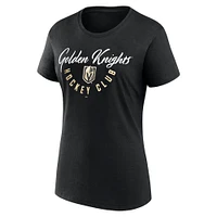 T-shirt Fanatics pour femme, noir, Vegas Golden Knights, Top Shelf