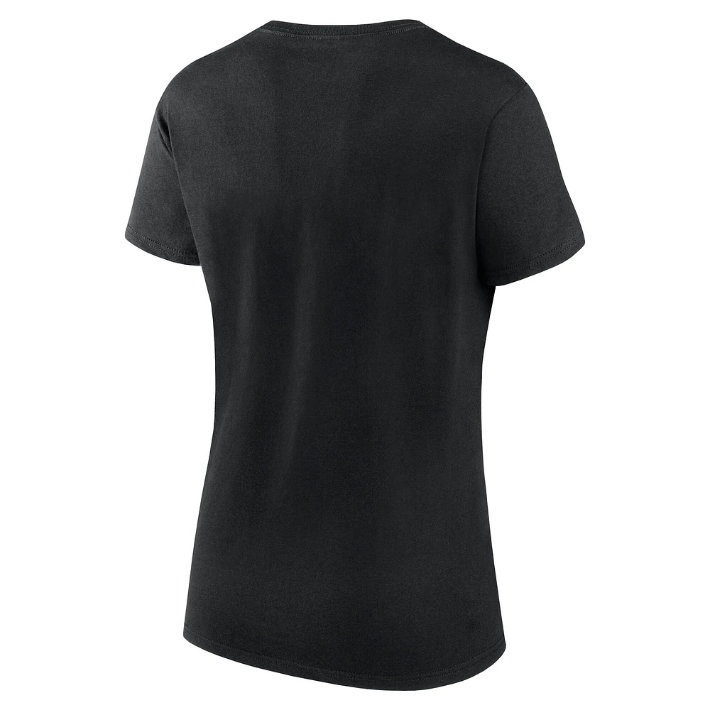 T-shirt Fanatics pour femme, noir, Vegas Golden Knights, Top Shelf