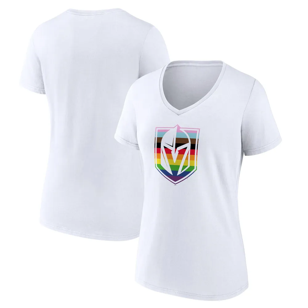 Lids Las Vegas Aces Fanatics Branded Women's Wordmark Pride V-Neck T-Shirt  - White