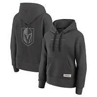 Sweat à capuche ton sur subtil pour femme Fanatics Charcoal Vegas Golden Knights Elements Future Ground