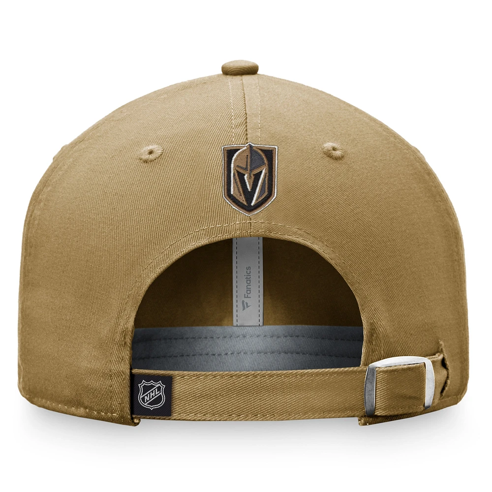 Casquette réglable Fanatics Gold Vegas Golden Knights Breakaway pour femmes