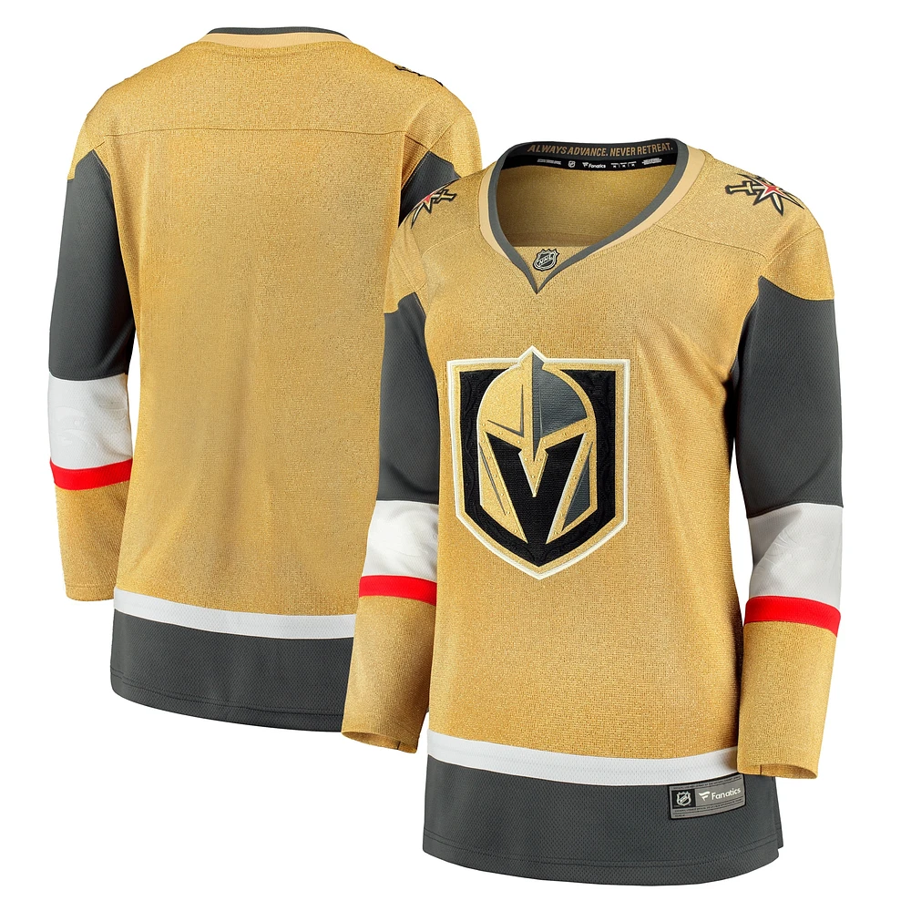 Maillot Fanatics Gold Vegas Golden Knights Home Breakaway pour femmes