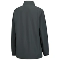 Veste d'entraîneur de patinoire authentique Pro Rink Fanatics grise pour femme, entièrement zippée, des Golden Knights Vegas