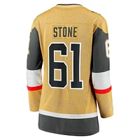 Fanatics pour femmes Mark Stone Gold Vegas Golden Knights Captain Patch Maillot de joueur échappé à domicile