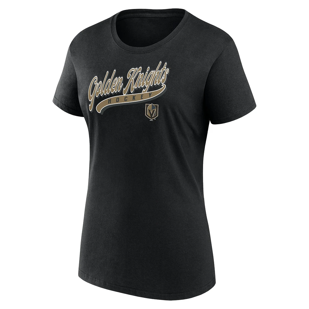 Pack combiné de t-shirts et shorts Fanatics Vegas Golden Knights du début à la fin pour femmes