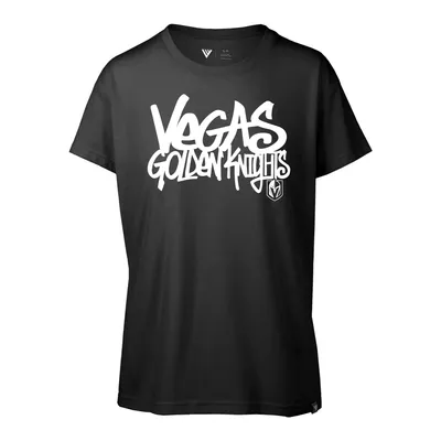 Vegas Golden Knights Levelwear Women's Teagan Graffiti T-Shirt - Black