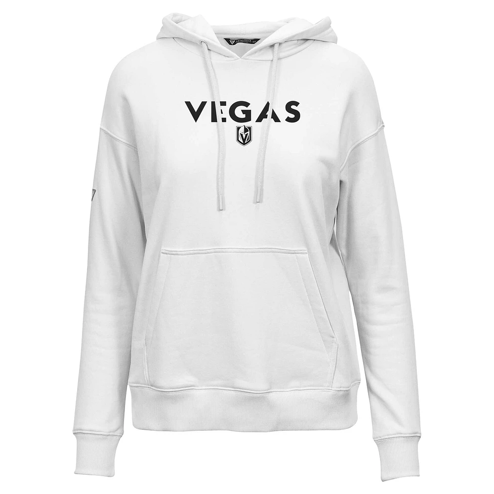 Sweat à capuche blanc Vegas Golden Knights Adorn City Capsule pour femme Levelwear