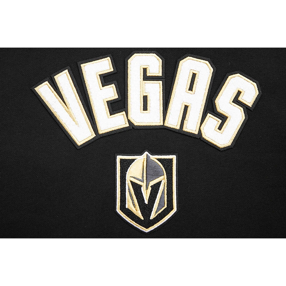 Sweat à capuche classique en chenille Pro Standard Black Vegas Golden Knights pour femmes