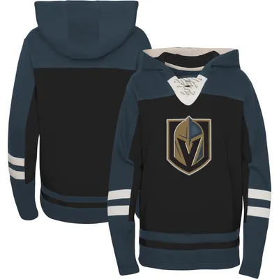 Vegas Golden Knights Youth Ageless Revisited Home Lace-Up Pullover Hoodie - Black