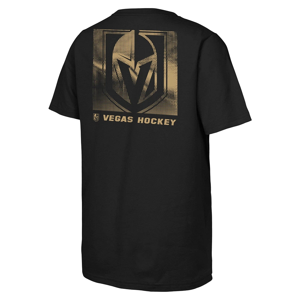 Youth  Black Vegas Golden Knights Atmosphere T-Shirt