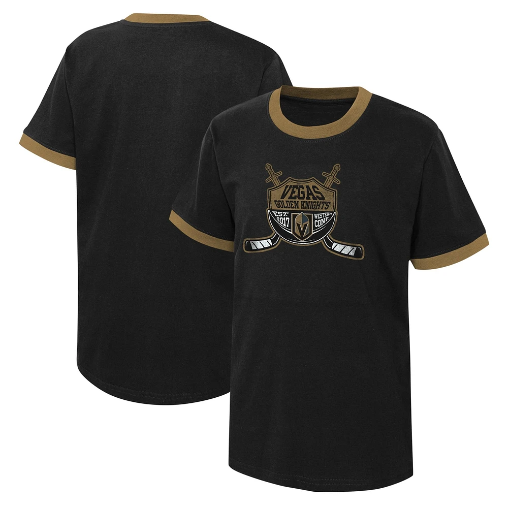 T-shirt noir Vegas Golden Knights Ice City pour jeunes