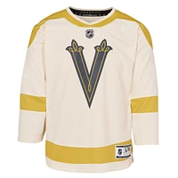 Youth  Cream Vegas Golden Knights 2024 NHL Winter Classic Premier Jersey