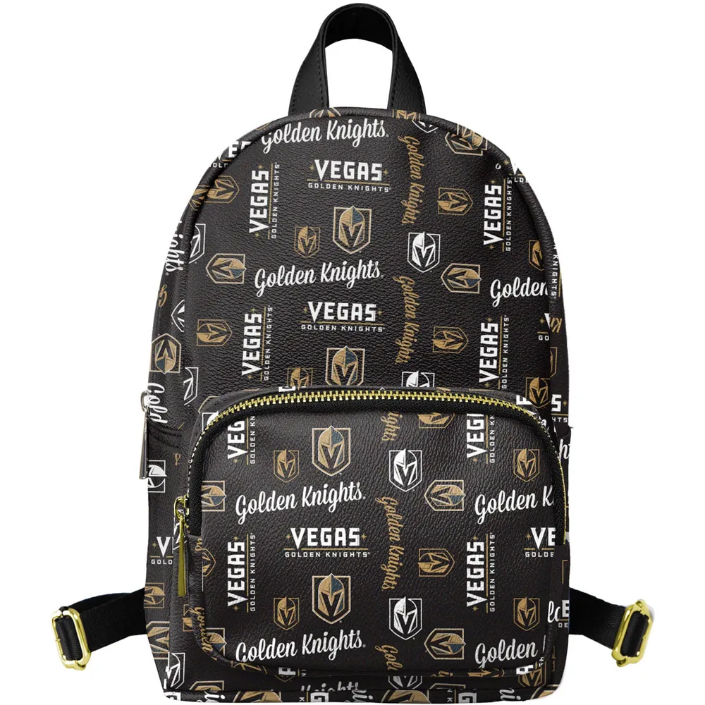 Mini sac à dos FOCO Black Vegas Golden Knights Repeat Brooklyn pour jeunes