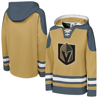 Youth Gold Vegas Golden Knights Ageless Must Have Home V-Neck Pullover Hoodie