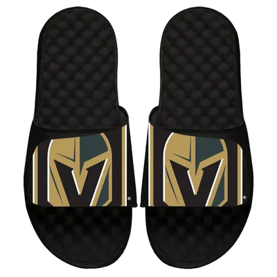 Vegas Golden Knights ISlide Youth Blown Up Logo Slide Sandals - Black
