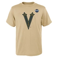 T-shirt avec nom et numéro classique d'hiver de la LNH pour jeunes Jack Eichel Cream Vegas Golden Knights 2024