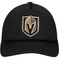 Youth Mitchell & Ness Black Vegas Golden Knights Core Trucker Adjustable Hat