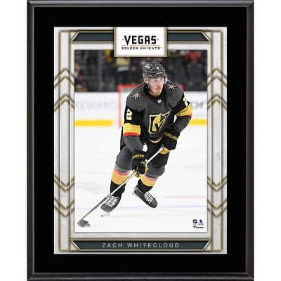 Plaque de joueur sublimée de 10,5" x 13" de Zach Whitecloud Vegas Golden Knights