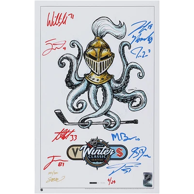 Vegas Golden Knights vs. Seattle Kraken Autographed14" x 20" 2024 NHL Winter Classic Print by S. Preston with 10 Signatures - Limited Edition of 24