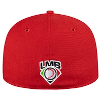 Casquette ajustée 59FIFTY rouge Veracruz Aquilas Mexico League On Field pour hommes New Era