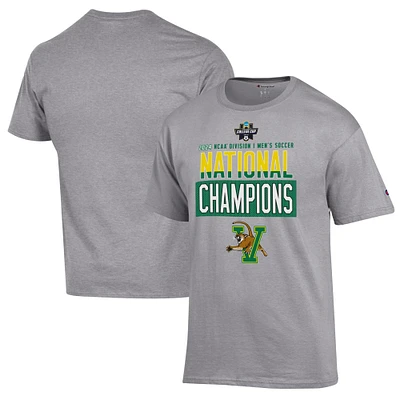 T-shirt gris des champions nationaux de soccer masculin Vermont Catamounts 2024 la NCAA pour hommes